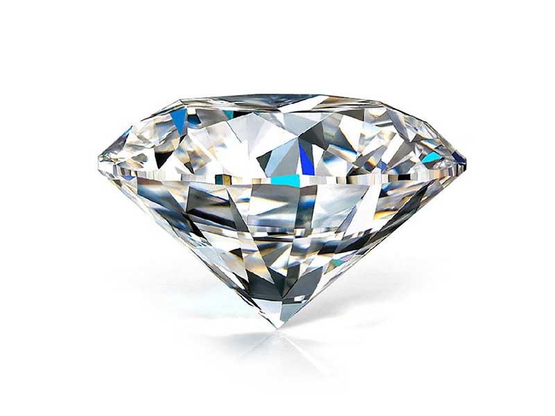 彩鑽中很少會有圓形的鑽石
