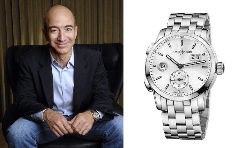 Amazon.com 創辦人及總裁Jeff Bezos 戴 ULYSSE NARDIN